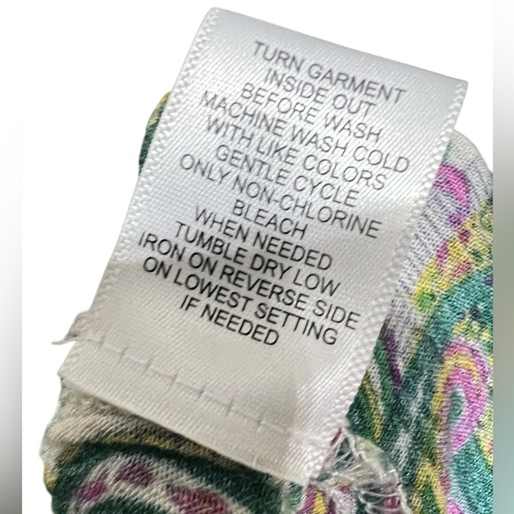 Kate and Sam Size L Boho Cottagecore Fairy Flowy Smocked Paisley Midi Dress - Picture 10 of 10